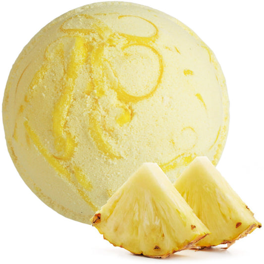 Tropical Paradise - Coconut Butter Jumbo Bath Bomb - 180g - Pineapple