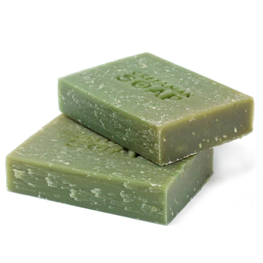 Greenman Soap - Handmade - 100g Bar - Gardener's Scrub - Lemon and Basil