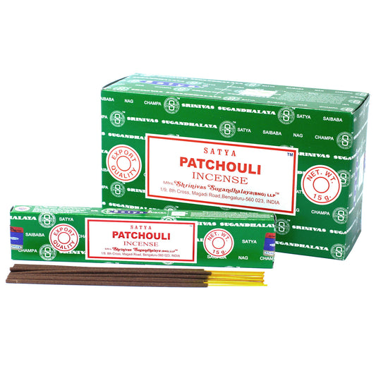 Satya - Incense Sticks - Patchouli - Pack of 15