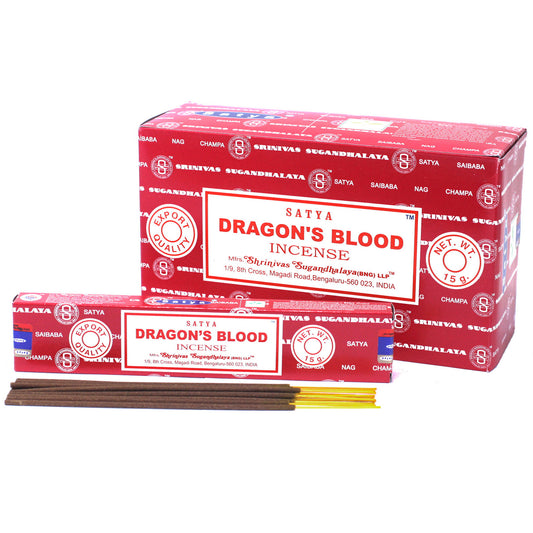 Satya - Incense Sticks - Dragons Blood - Pack of 15