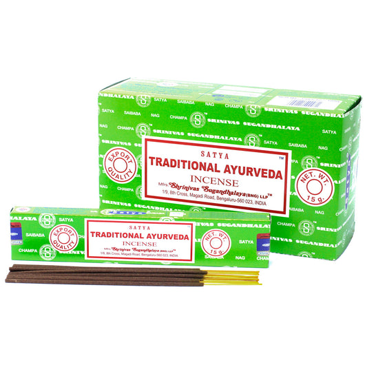 Satya - Incense Sticks - Traditional Ayurveda - Pack of 15