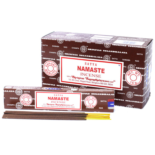 Satya - Incense Sticks - Namaste - Pack of 15