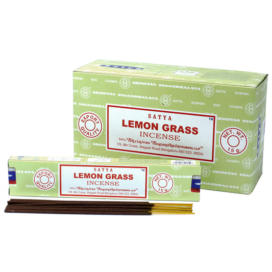 Satya - Incense Sticks - Lemongrass - Pack of 15