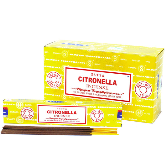 Satya - Incense Sticks - Citronella - Pack of 15