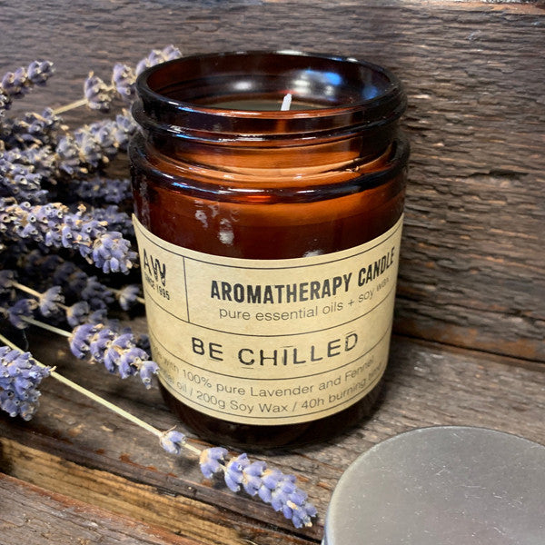 Aromatherapy Jar Candle - Be Chilled - Lavender and Fennel