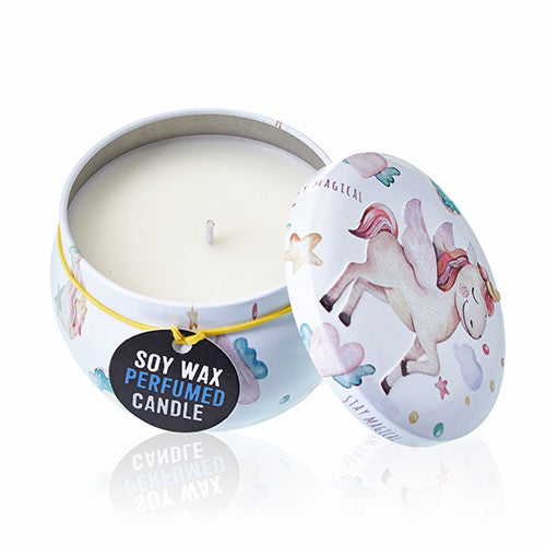 Unicorn Art  - Soy Wax Candle Tin - Moonstone