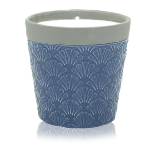 Home is Home - Reusable Soy Plant Pot Candle - Blue Day