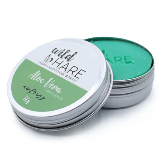 Wild Hare - Solid Shampoo - No Frizz - 60g Tin - Aloe Vera