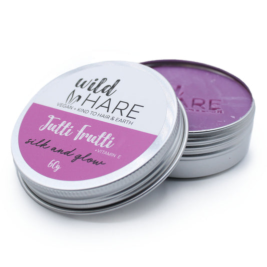 Wild Hare - Solid Shampoo - Silk and Glow - 60g Tin - Tutti Fruitti