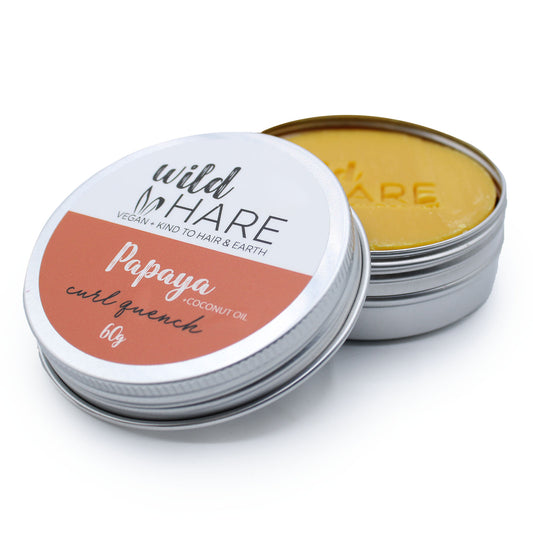 Wild Hare - Solid Shampoo - Curl Quench - 60g Tin - Papaya