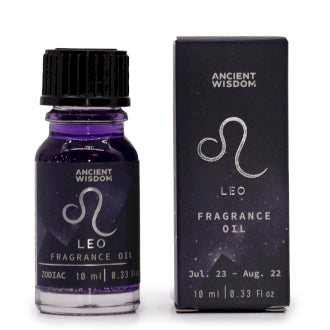 Zodiac Fragrance Oil - Leo - 10ml Bottle - Frosted Citrine and Ginger