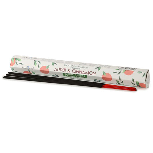 Stamford - Plant Based Vegan Friendly Incense Sticks - Apple and Cinnamon - Pack of 20