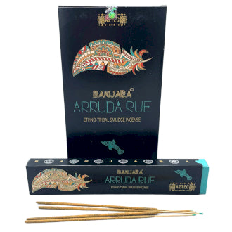 Banjara - Tribal Smudge Incense Sticks - Arruda Rue - Pack of 10