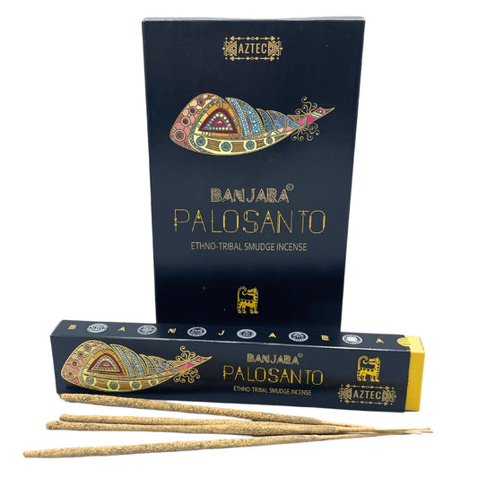 Banjara - Tribal Smudge Incense Sticks - Palosanto - Pack of 10