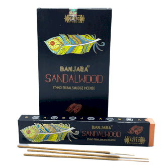 Banjara - Tribal Smudge Incense Sticks - Sandalwood - Pack of 10