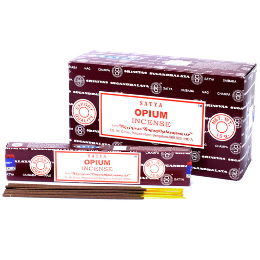 Satya - Incense Sticks - Opium - Pack of 15