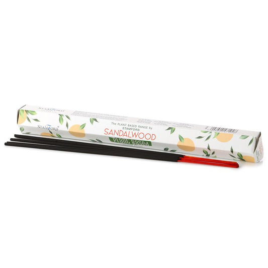 Stamford - Plant Based Vegan Friendly Incense Sticks - Sandalwood - Pack of 20