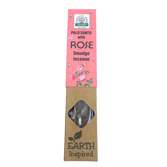 Namaste India - Earth Inspired Smudge Incense Sticks - Rose - Pack of 9