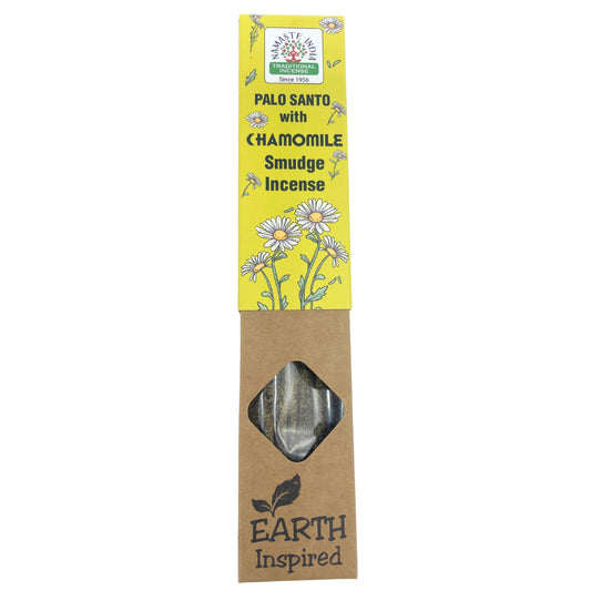 Namaste India - Earth Inspired Smudge Incense Sticks - Chamomile - Pack of 9