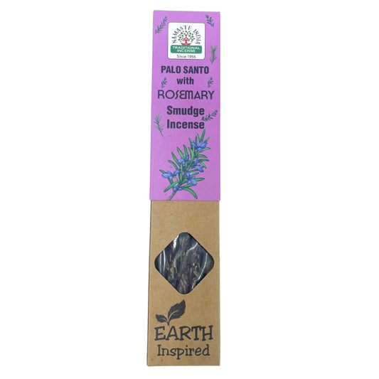 Namaste India - Earth Inspired Smudge Incense Sticks - Rosemary - Pack of 9