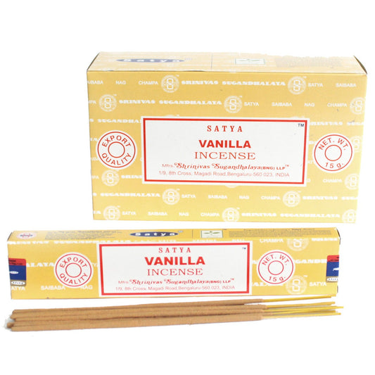 Satya - Incense Sticks - Vanilla - Pack of 15